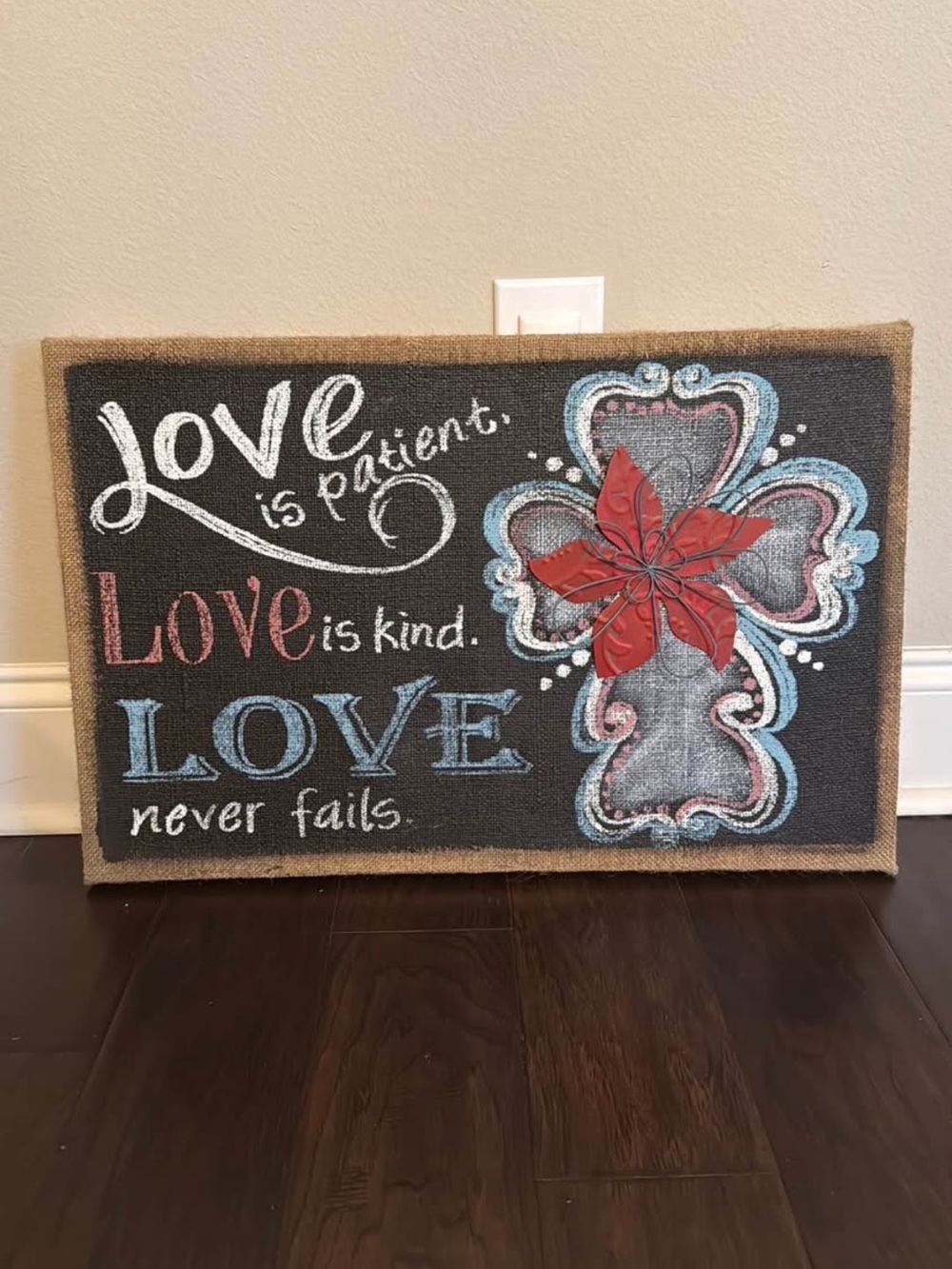 Love is Patient Wall Art Sign